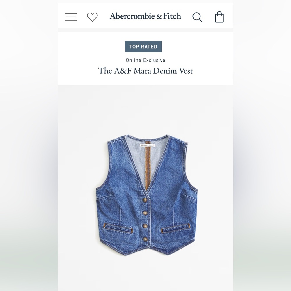Abercombie Jean Vest